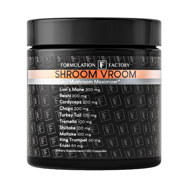 Shroom Vroom 120 capsules - Formulation Factory