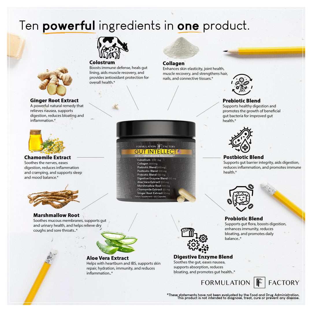 Gut Intellect: 10-in-1 Microbiome Maximizer