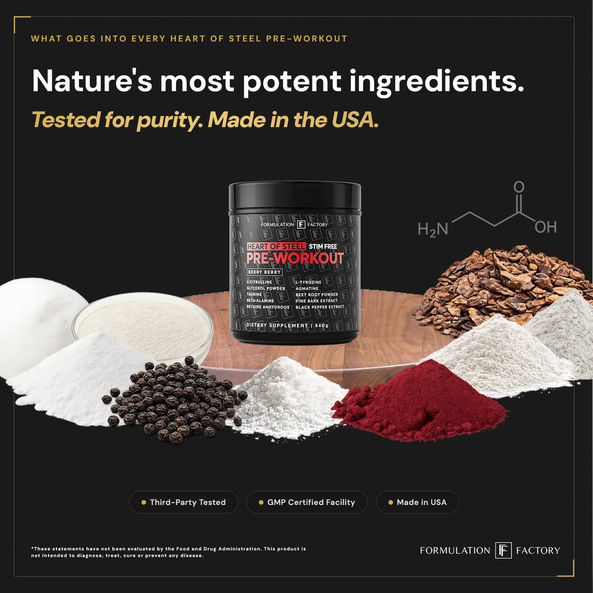 Heart of Steel Stim-Free Pre-Workout