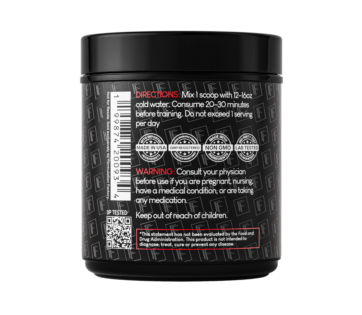 Heart of Steel Stim-Free Pre-Workout - Formulation Factory