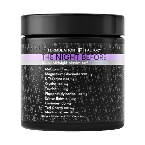 The Night Before 120 capsules - Formulation Factory