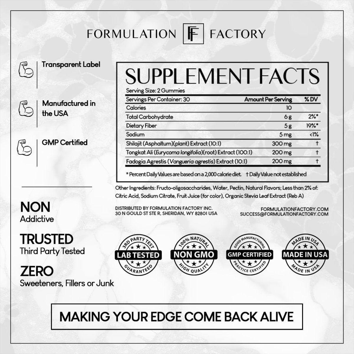 Self Obsessed Gummy - Formulation Factory